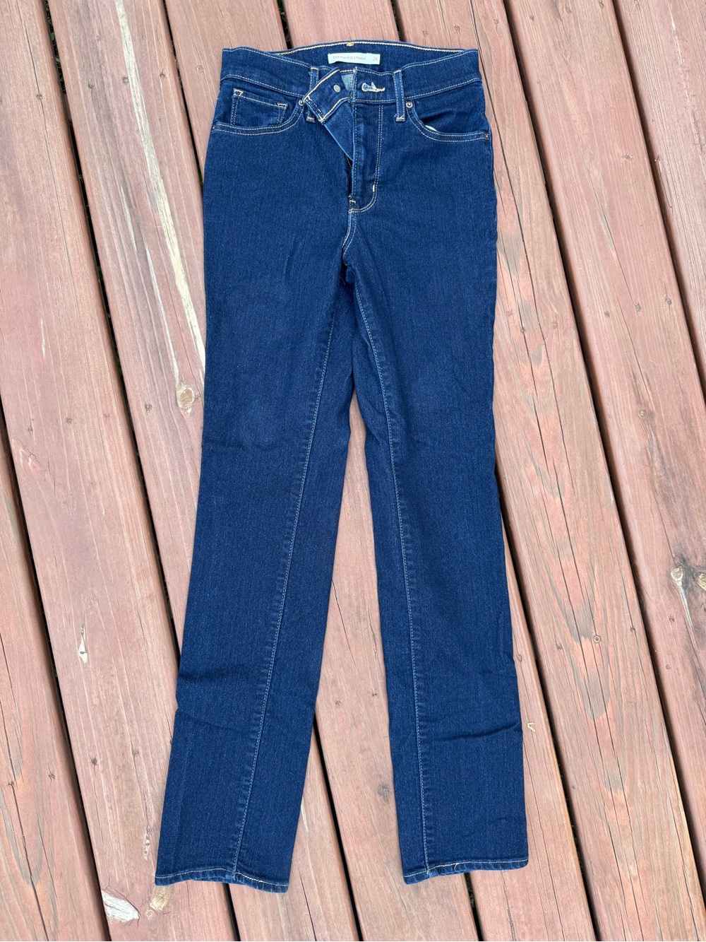 Signature by Levi Strauss Dark Blue Wide-Leg Jeans